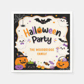 Farbenfrohe Halloween-Kostümservietten Serviette (Vorderseite)