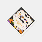 Farbenfrohe Halloween-Kostümservietten Serviette (Ecke)
