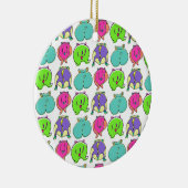 Farbenfrohe Hamster-Hintern-Muster Keramik Ornament (Rechts)