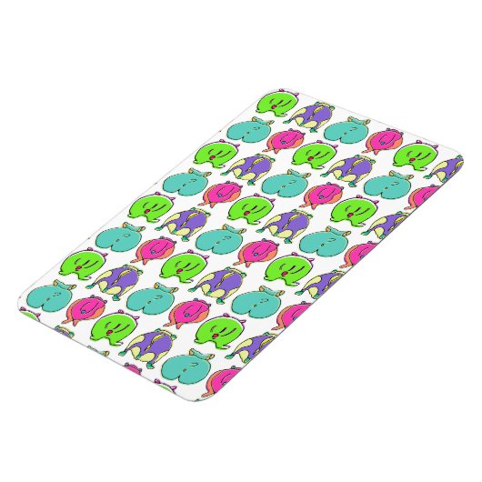 Farbenfrohe Hamster-Hintern-Muster Magnet (Linke Seite)