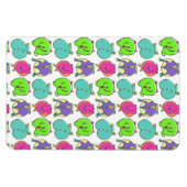 Farbenfrohe Hamster-Hintern-Muster Magnet (Horizontal)
