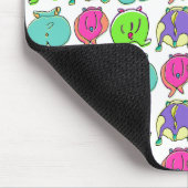 Farbenfrohe Hamster-Hintern-Muster Mousepad (Ecke)