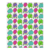 Farbenfrohe Hamster-Hintern-Muster Poster (Vorderseite)