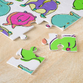 Farbenfrohe Hamster-Hintern-Muster Puzzle (Seite)