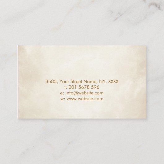 Farbenfrohe Handbaum Visitenkarte (Rückseite)