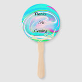 Farbenfrohe handbemalte Acrylflüssigkeit für die H Fächer (Rückseite)