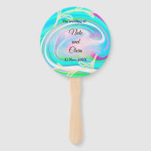 Farbenfrohe handbemalte Acrylflüssigkeit für die H Fächer (Vorderseite)