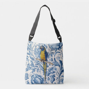 Farbenfrohe handbemalte gefährdete Ara Tragetaschen Mit Langen Trägern