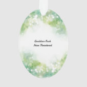 Farbenfrohe handbemalte, gefährdete Gouldian Finch Ornament (Rückseite)