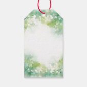 Farbenfrohe handbemalte Gouldianfinch Geschenkanhänger (Rückseite)