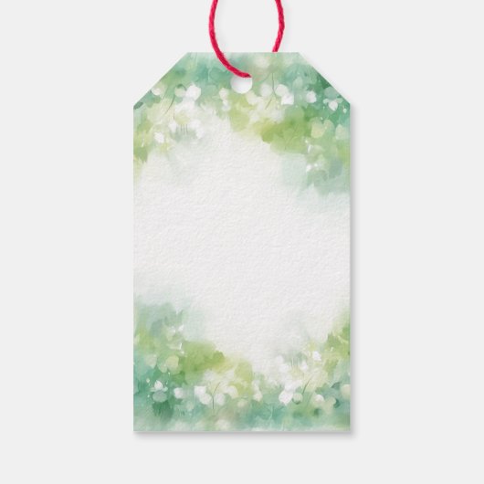 Farbenfrohe handbemalte Gouldianfinch Geschenkanhänger (Rückseite)