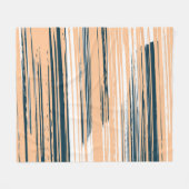 Farbenfrohe handbemalte Linien Fleecedecke (Vorderseite (Horizontal))