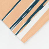 Farbenfrohe handbemalte Linien Fleecedecke (Ecke)