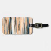 Farbenfrohe handbemalte Linien Gepäckanhänger (Vorderseite horizontal)