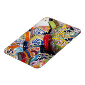 Farbenfrohe handbemalte mexikanische Keramik Magnet (Linke Seite)