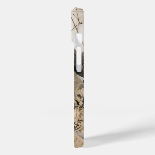 Farbenfrohe handbemalte Monarchschmetterlinge Case-Mate iPhone Hülle (Rückseite / Links)