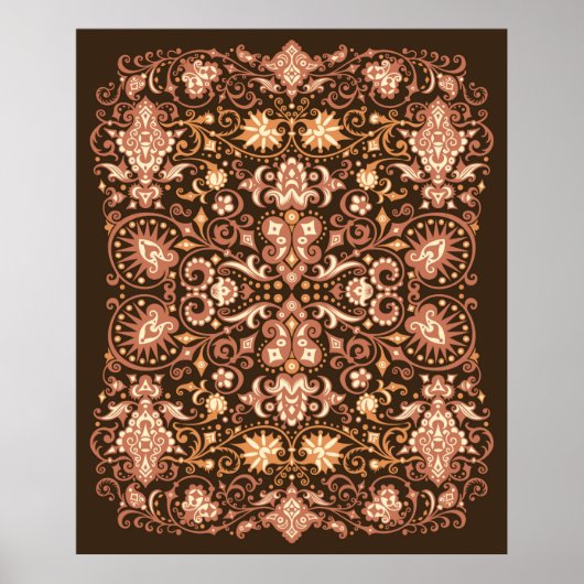 Farbenfrohe handbemalte Zuckerschädel, Calaveras i Poster (Vorne)