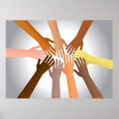 Farbenfrohe Hände Poster (Vorne)