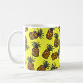 farbenfrohe handgemalte Ananas-Muster Kaffeetasse (Links)