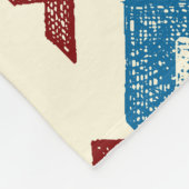 Farbenfrohe handGezeichnet Tribal-Muster Fleecedecke (Ecke)