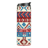 Farbenfrohe handGezeichnet Tribal-Muster Thermosbecher (Nach links gedreht)
