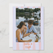 Farbenfrohe handgezeichnete Hochzeit von Funky Fot Einladung (Rückseite)