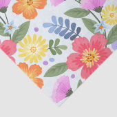 Farbenfrohe handgezeichnete, lebendige, floralrosa seidenpapier (Detail)