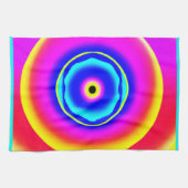 Farbenfrohe handgezeichnete Muster Art Style Geschirrtuch (Horizontal)