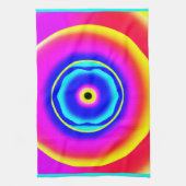 Farbenfrohe handgezeichnete Muster Art Style Geschirrtuch (Vertikal)