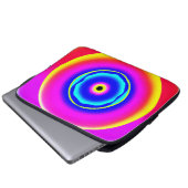 Farbenfrohe handgezeichnete Muster Art Style Laptopschutzhülle (Vorne Knopf)