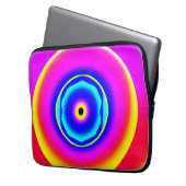 Farbenfrohe handgezeichnete Muster Art Style Laptopschutzhülle (Vorderseite Links)