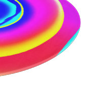 Farbenfrohe handgezeichnete Muster Art Style Schneidebrett (Ecke)