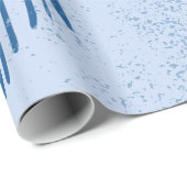 Farbenfrohe handgezogene Dash Spiralen und Linien Geschenkpapier (Rolleneckpunkt)