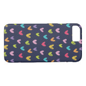 Farbenfrohe, handgezogene Valentine Herzmuster 2 Case-Mate iPhone Hülle (Rückseite (Horizontal))