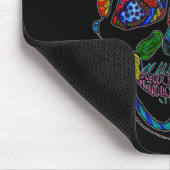 Farbenfrohe handgezogene Zuckerkulppermosaike Mousepad (Ecke)