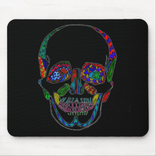 Farbenfrohe handgezogene Zuckerkulppermosaike Mousepad
