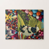 Farbenfrohe Handschuhe aus Schafwolle Puzzle (Horizontal)