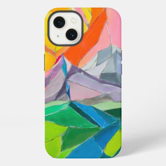 Farbenfrohe Handy-Gehäuse iPhone Hülle (Rückseite)