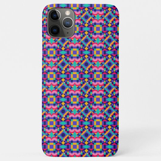 Farbenfrohe Handyhülle mit einem lebendigen geomet Case-Mate iPhone Hülle (Rückseite)