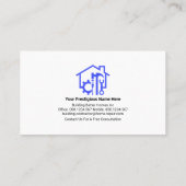 Farbenfrohe Handyman-Toolschichten Visitenkarte (Rückseite)