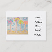 Farbenfrohe Handys-Visitenkarten Visitenkarte (Rückseite)