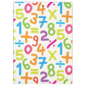 Farbenfrohe Handzeichen Muster - Lehrer Klemmbrett (Rückseite)