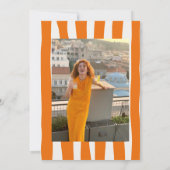 Farbenfrohe Handzeichnung 30. Whimsical Foto Gebur Einladung (Rückseite)