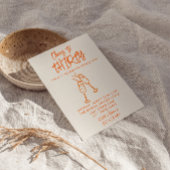 Farbenfrohe Handzeichnung 30. Whimsical Foto Gebur Einladung