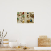 Farbenfrohe Hängebrücke Poster (Küche)