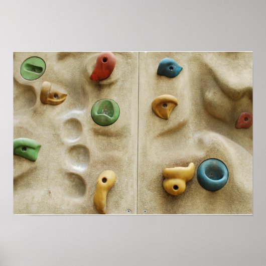 Farbenfrohe Hängebrücke Poster (Vorne)