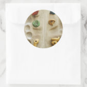 Farbenfrohe Hängebrücke Runder Aufkleber (Tasche)