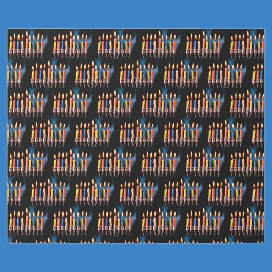 🕎 farbenfrohe Hanukka Menorah Geschenkpapier