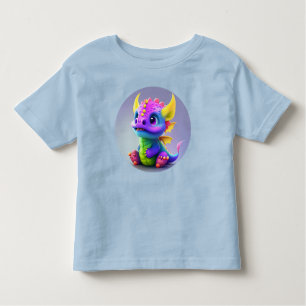 Farbenfrohe Happy Baby Dragon 12M bis 5T Kleinkind T-shirt
