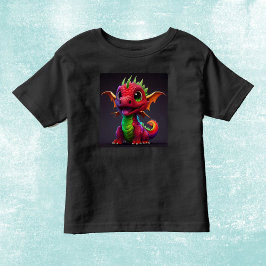 Farbenfrohe Happy Baby Dragon Größe 2T bis 6T Kleinkind T-shirt